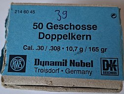 .30/.308 RWS Doppelkern 165 gr