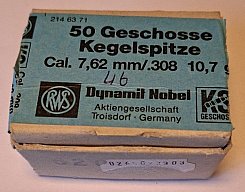 .30/.308 RWS Kegelspitze 165 gr