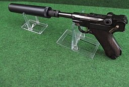 P08 Luger Adapter/Aufsatz mit M16x1.5 Schalldämpfergewinde Laufgewinde P 08 „P 08“ WW2 Wehrmacht