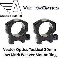 Vector Optics Tactical 30mm Low Mark Weaver Mount Ring www.angelarms.eu