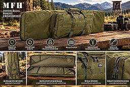 Gewehrtasche 95 cm – für 2 Langwaffen – Oliv