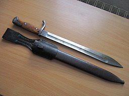Bajonett : SG 98/05 n.A. Mauser Oberndorf 1918 mit Orginal Koppelschuh 1917