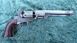 Perkussions Revolver Colt Pocket Mod.1849. Werksgraviert von 1852