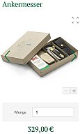 OTTER-Messer Geschenkset Ankermesser - Limitierte Edition „Bunthorn" - Neu & OVP (Manufactum)