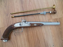 Perkussionspistole Pedersoli Le Page Target International Cal. .44