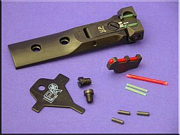 @ LPA Leuchtpunkt TXT 02-F1 Match Visier + Leuchtkorn für Smith & Wesson Revolver S&W Tuning 686 TOP