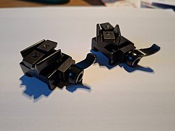 Aufkippmontage für Picatinny-/Weaver-Profil mit Polyformhebel auf Zeiss-Innenschiene
