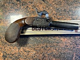 alte Vorderlader Taschen Pistole Perkussion - PEDERSOLI Kal. 44 -