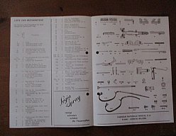 original Gebrauchsanleitung mit Teileliste Bockdoppelflinte FN deutsch