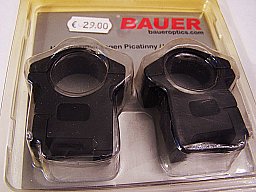 ZF Montage Bauer für Picatinny 25 mm, 1" BH ca 22 mm neu