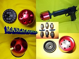 Umarex Pyro Launcher 5 fach Abschußbecher mit 1x Adapter Ihrer Wahl - Abschussbecher für SSW