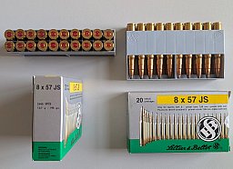 40 Stück Sellier & Bellot 8x57 IS Teilmantel CE 12,7g/196grs. No. 2945