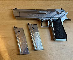 Tokyo Marui Desert Eagle .50AE GBB (Silver / Chrome) + 2 Magazine | F-Zeichen & GSG Import
