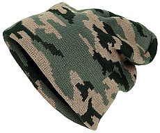 Strickmütze "Beanie" Woodland - Unigröße - fein gestrickt