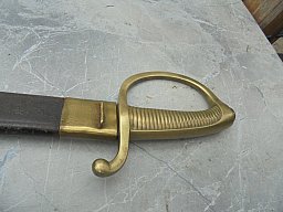 Bajonett mit Leder Scheide