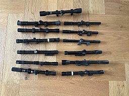 Sammlung von 13 Luftgewehrzielfernrohren