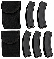 CZ vz. 61 –„ Scorpion „5 x 20 Schuss Magazine und Magazintaschen, Kaliber 7,65 Browning (.32 ACP).