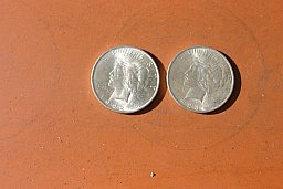 Silbermünzen Peace-Dolllar von 1922 + 23