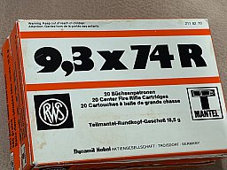 9,3 x 74 R Teilmantel 38 Patronen von RWS Charge 2118270
