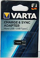 VARTA Charge&Sync Adapter Wärmebild Nachtsicht Lampen Wildkamera Kartenleser | von Micro USB > USB C
