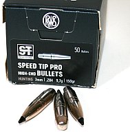 50 Stück NEUE RWS Geschosse - Speed Tip Professional NEU! 7MM .284 - 9,7g / 150gr | hohe Präzision!