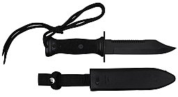 NEU US Navy Kampfmesser MK3 m. Plastikscheide (Nachbau) Schwarz