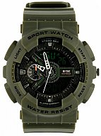 M-Tac® Uhr Sport OLIV mit Stoppuhr + Wecker + Kalender