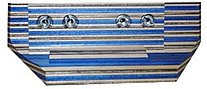 008686, ANSCHÜTZ Schaftbacke Backe R/L natur/blau für 2213, 2313, 1907 1913 Sonderausführung, 8002