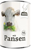 400g SEITZ Dosennahrung Hundefutter mit Rinderpansen | besonders hochwertig und vitaminreich + Herz