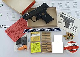Rarität ! Perfecta-Aut. Mod. G5 Kal.8mm “erste PTB 12“von 1974 neu mit viel Zubehör