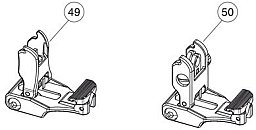 013490, ANSCHÜTZ, MSR RX22 Visierung FLIP UP REAR SIGHT, NEU