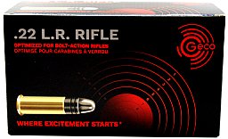 500 Schuss Geco RIFLE .22 l.r. / lfb | 2,6g 40gr LRN Blei Rundkopf | Allzweckpatrone auch für KK SLB