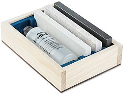 Schleifstein SET Ölsteine RH Preyda Deluxe Honing Kit 3 gängige ARKANSAS Steine soft / hard / black