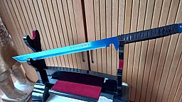 Ninja Schwert Technicolor Blau Scharf