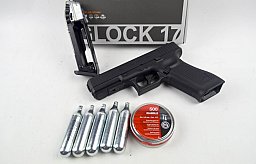 Glock 17 Gen5 * mit 21 Schuß Magazin Diabolos * BlowBack mit Starterpaket