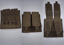Magazintasche für 4 Magazine AR15 M4 AK etc. Molle Surplus französische Armee