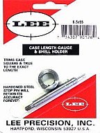 LEE 6,5x55 SE Case Length Gauge Präzises Hilfsmittel zum Trimmen Kürzen von 6.5 x 55 Hülsen 90126