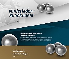 200 Stück H&N Vorderlader BLEI Rundkugeln VL RUND Kaliber: .378 | 9,60mm Schwarzpulver #94043780003