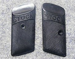 Griffschalen Stock Taschenpistole 1. + 2. Modell, Repro (Paar)