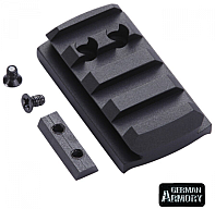 Picatinnyrail für alle Glock Pistolen 4 slots Optikmontagerail