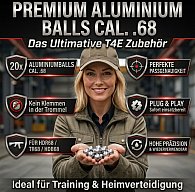 100x HDX68 | HDR68 | TR68 CaI 68 Aluminiumkugeln Alu Balls BBs Passgenau Qualität