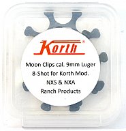 KORTH Moon Clips Cal. 9mm Luger 9x19 8-SHOT 5er Pack für Revolver NXS & NXA Original KORTH ARMS 5pcs