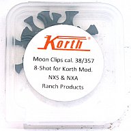 KORTH Moon Clips Cal. .38 / .357 Mag 8-SHOT 5er Pack für Revolver NXS & NXA Original KORTH ARMS 5pcs