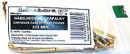 20 Stück S&B Sellier&Bellot NEU Wiederladehülsen S+B .223 Rem. 223 Remington Messing Boxer #V337062