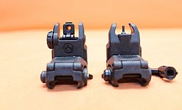 Magpul MBUS Flip-Up Front and Rear Sight SET Handguard Mount Polymer Black Klappkimme und Klappkorn