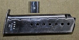 Walther P38 Magazin gebraucht, gestempelt P.38 v ac und Adler 359