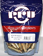 50 Stück > NEUE PPU/PrviPartizan Langwaffenhülsen 6,5x55 Swedish | Boxerzündung Unprimed Brass #C083