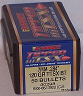 50St. BARNES 7mm(.284) - 120 - TTSX(Tippd Triple Shock X-Bullet) - #30298 - Versand ab 6,40€