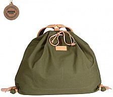 Traditioneller GEBIRGS JAGDRUCKSACK Canvas grün 100% Baumwolle wasserfest Leder 33L 55x65cm 0,9kg