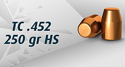 250 St. H&N Geschosse .452 TC HS 250grs - 16,2g | Haendler&Nattermann BLEIGESCHOSSE